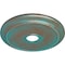 Ekena Millwork Crendon Medallion (Canopies up to 4 3/8"), 24 1/8"OD x 4 3/8"ID x 2 1/4"P, Copper Green Patina CM24CRCGS - alternate 4